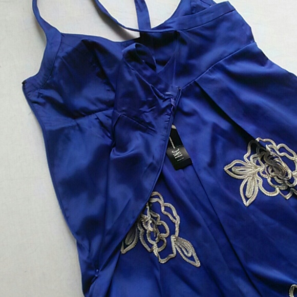 SALE! I.N.C  Regal blue dress size 16 - Picture 6 of 7